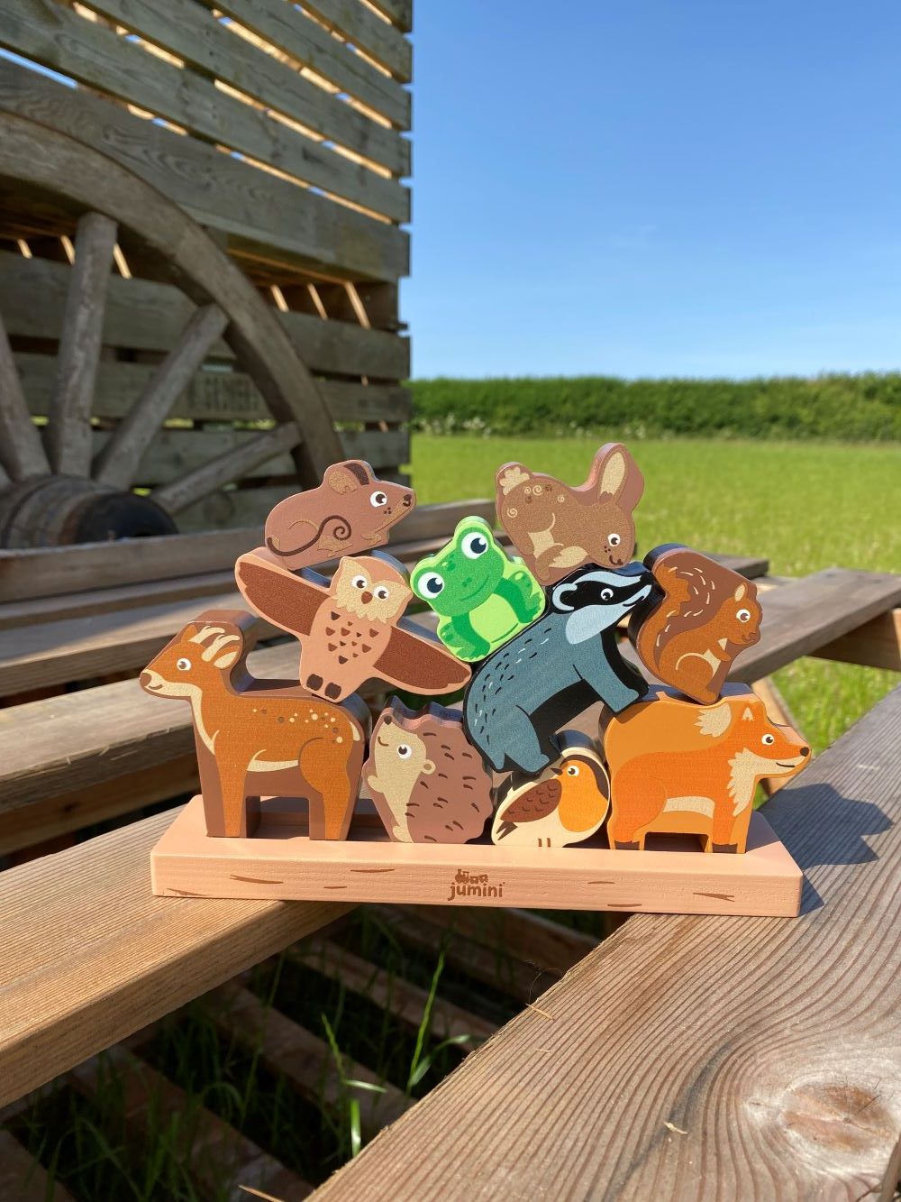 Woodland Animal Wooden Stacking Game from Jumini
