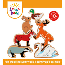 6-Animal Countryside Wooden Playset from Lanka Kade