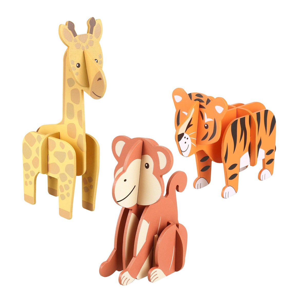 18-Piece Jungle Animal 3D Model Set from Orange Tree Toys