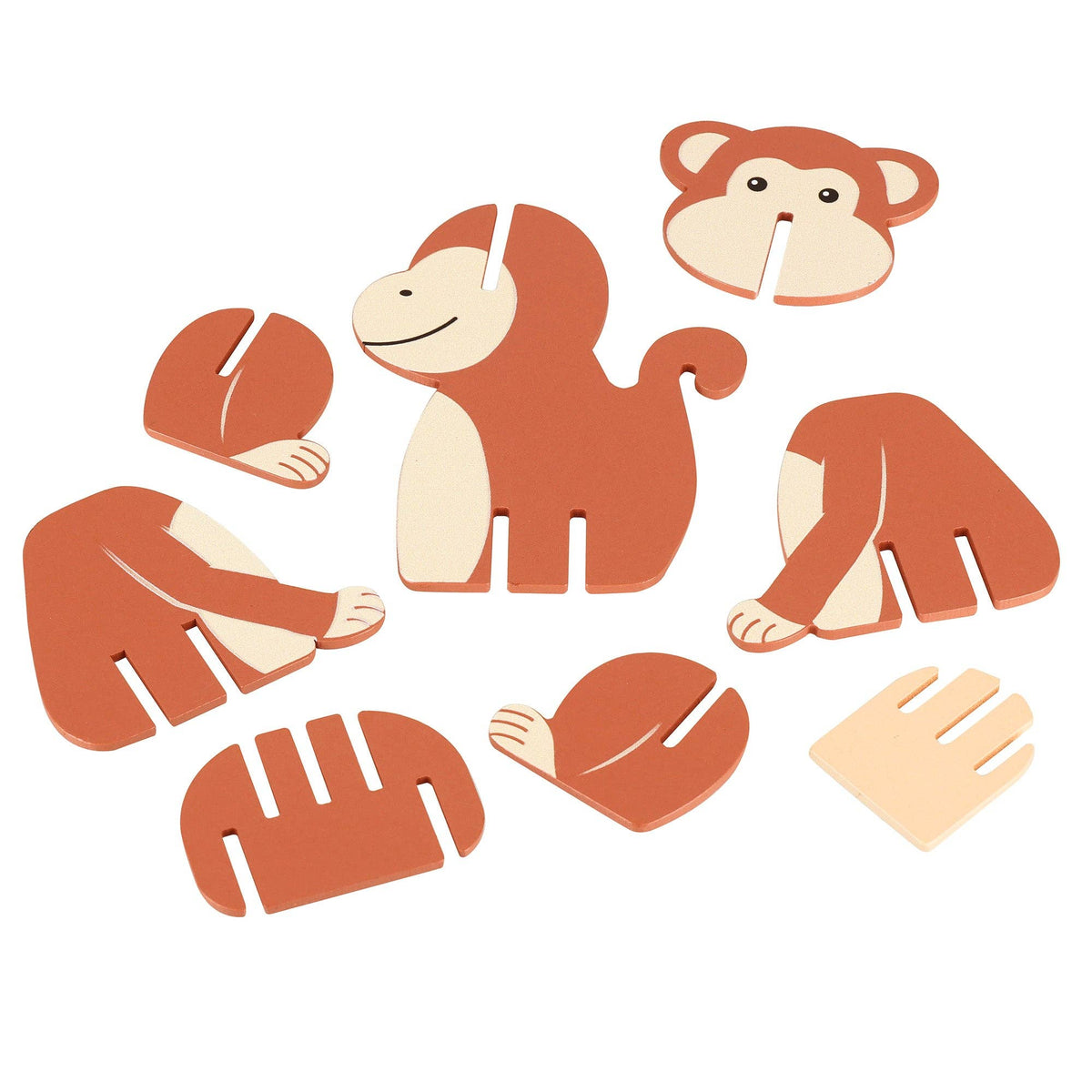 18-Piece Jungle Animal 3D Model Set from Orange Tree Toys