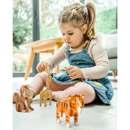 18-Piece Jungle Animal 3D Model Set from Orange Tree Toys