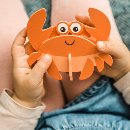 14-Piece Wooden Sea Life 3D Model Set from Orange Tree Toys