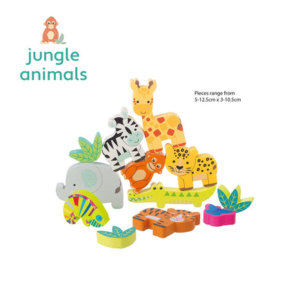 Stacking Jungle Animals Wooden Set from Orange Tree Toys