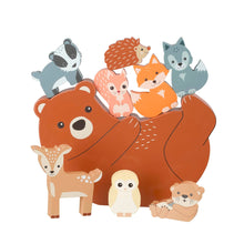 9-Piece Woodland Animal Wooden Balancing Game from Orange Tree Toys