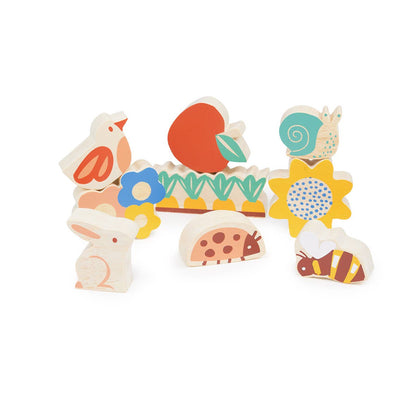 Happy Stacking Garden Wooden Playset from Mentari