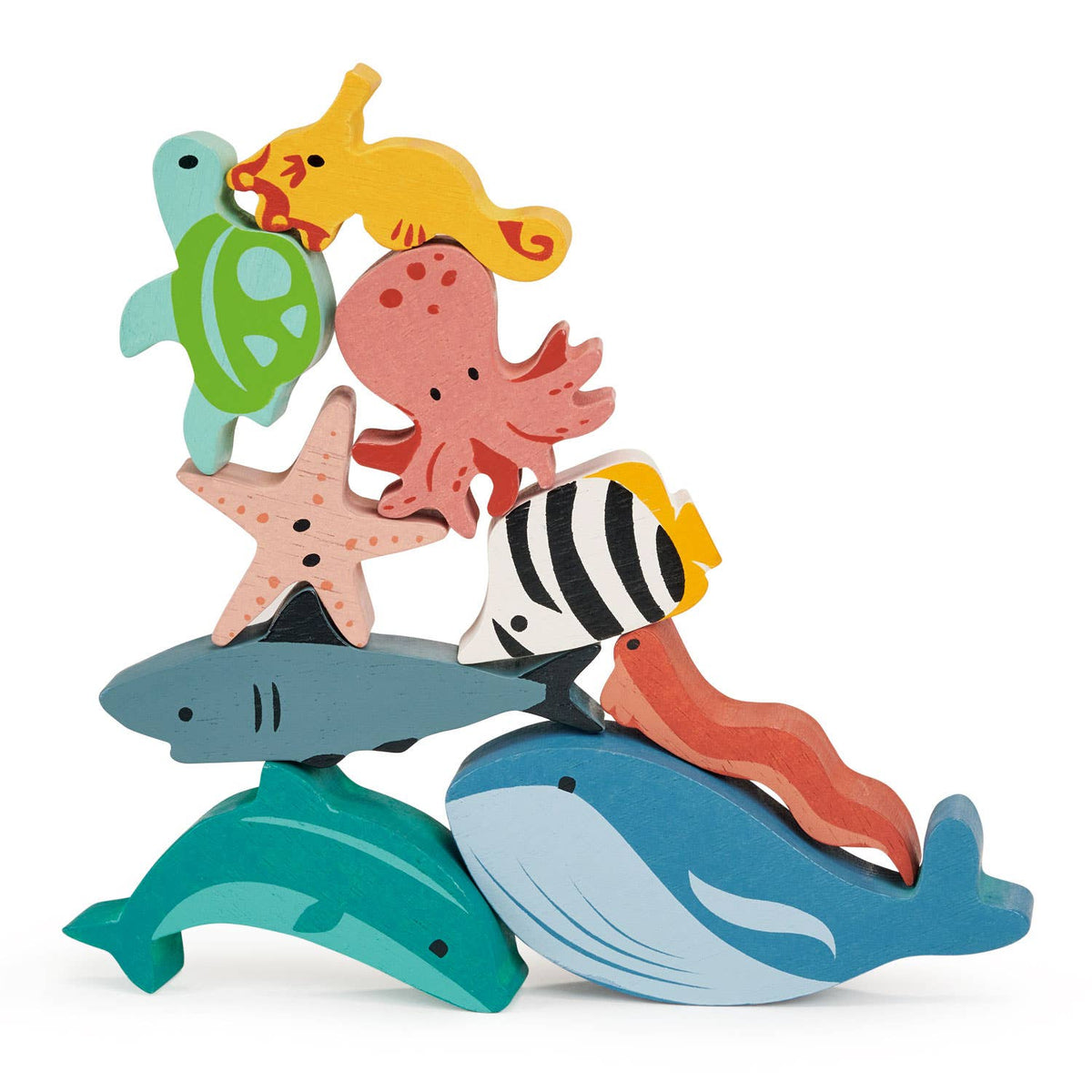 Happy Stacking Ocean Wooden Playset from Mentari