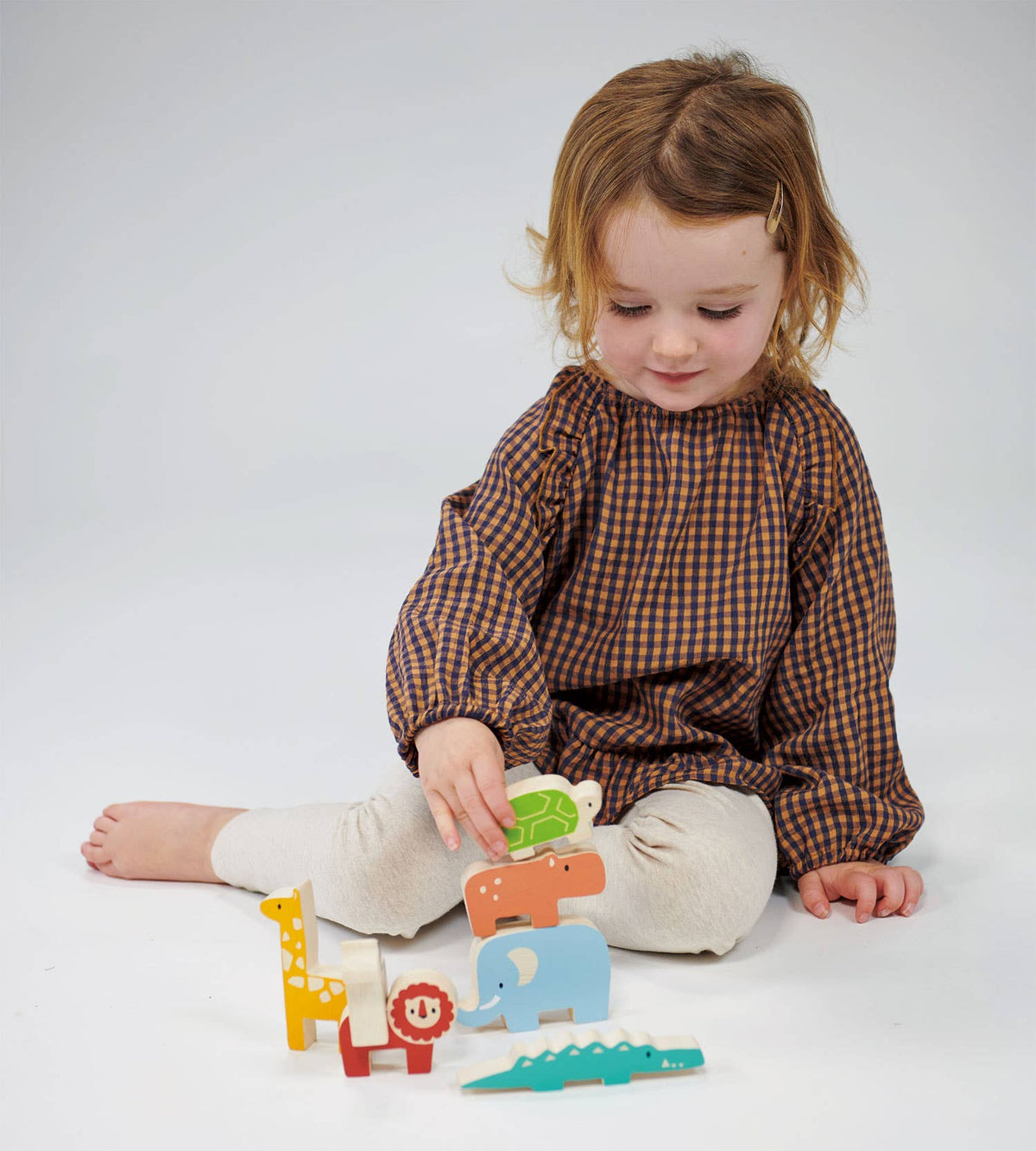 Happy Stacking Safari Wooden Playset from Mentari
