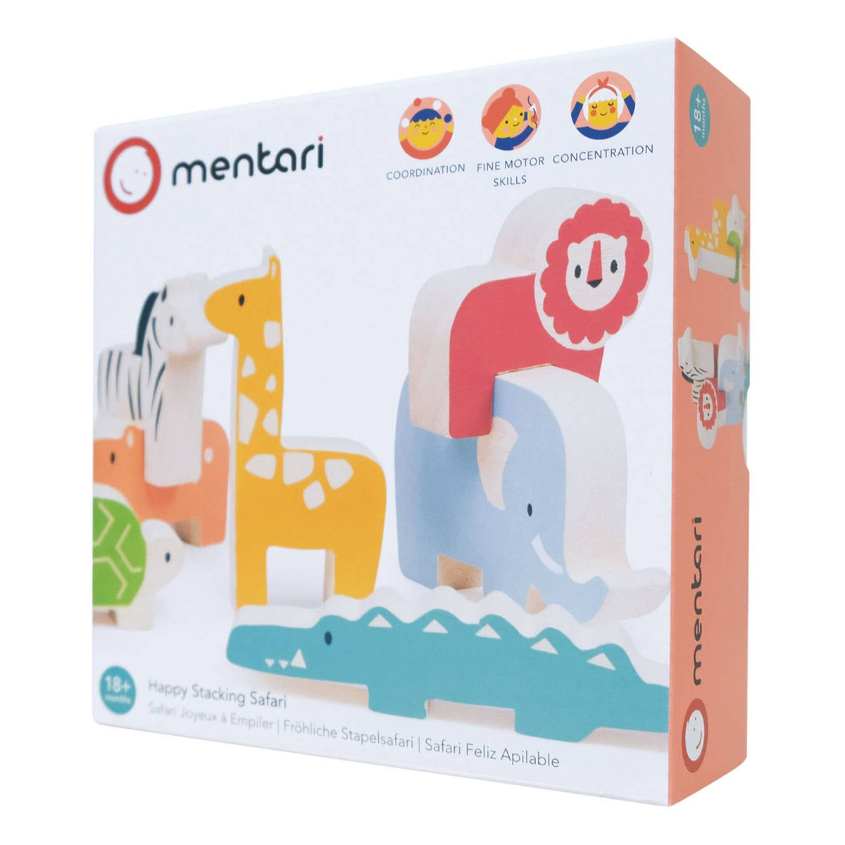 Happy Stacking Safari Wooden Playset from Mentari