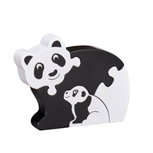 Chunky Panda and Cub 4-Piece Wooden Puzzle Playset from Lanka Kade