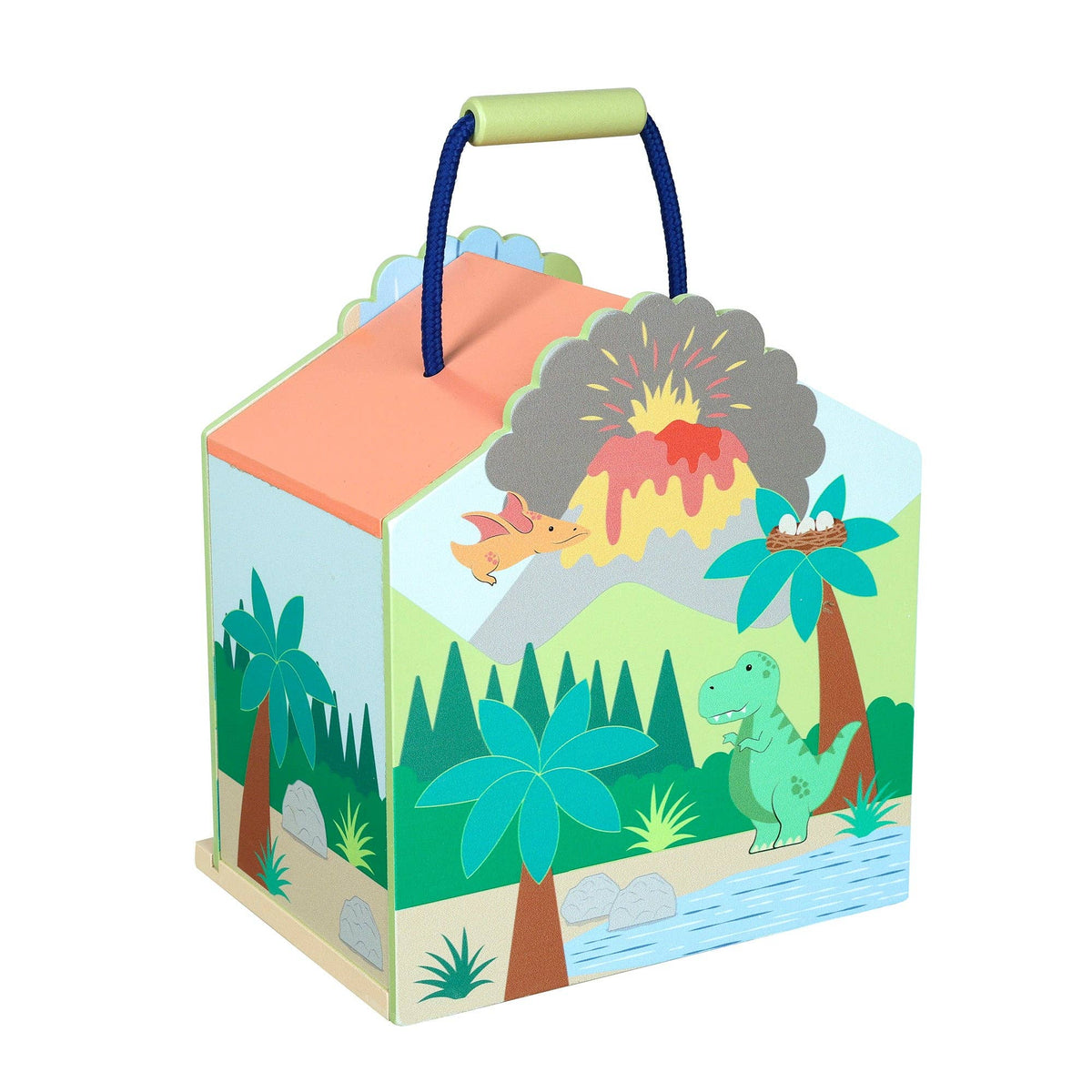 Dinosaur Play Set with Fold-Out Carry Case from Orange Tree Toys