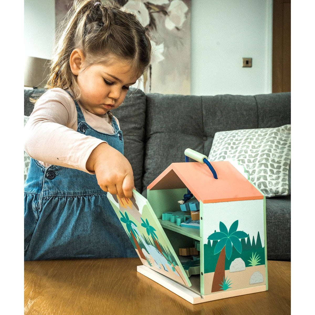 Dinosaur Play Set with Fold-Out Carry Case from Orange Tree Toys