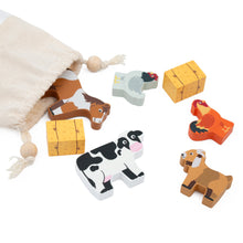 Bag of Farm Animals Wooden Playset from Jumini