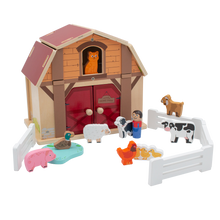 Home Farm Wooden Barn Playset from Jumini