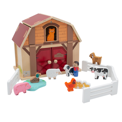 Home Farm Wooden Barn Playset from Jumini