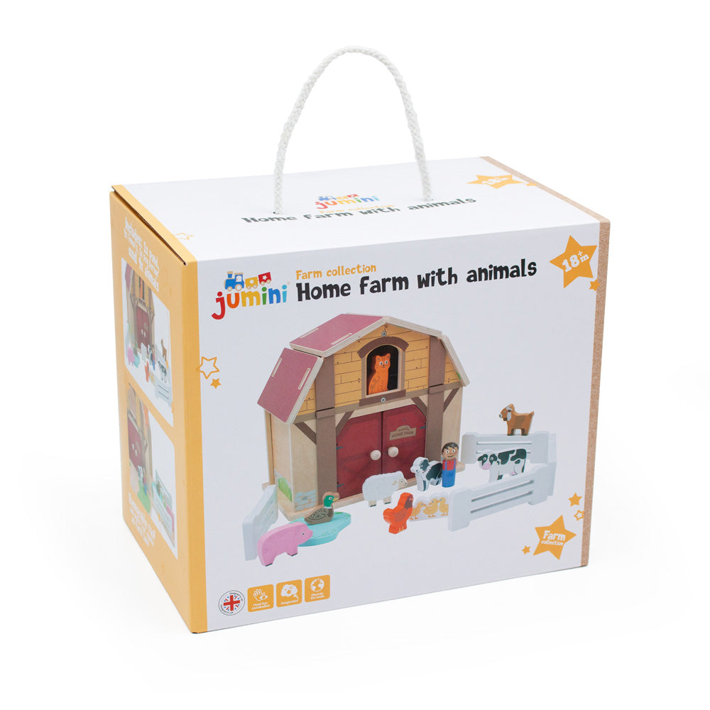 Home Farm Wooden Barn Playset from Jumini