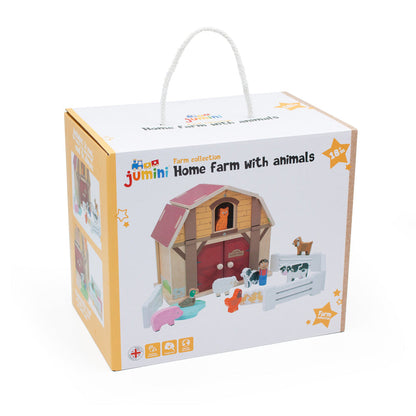 Home Farm Wooden Barn Playset from Jumini