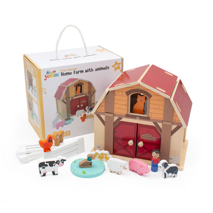 Home Farm Wooden Barn Playset from Jumini