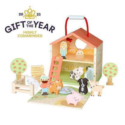 Farmyard Wooden Play Set from Orange Tree Toys