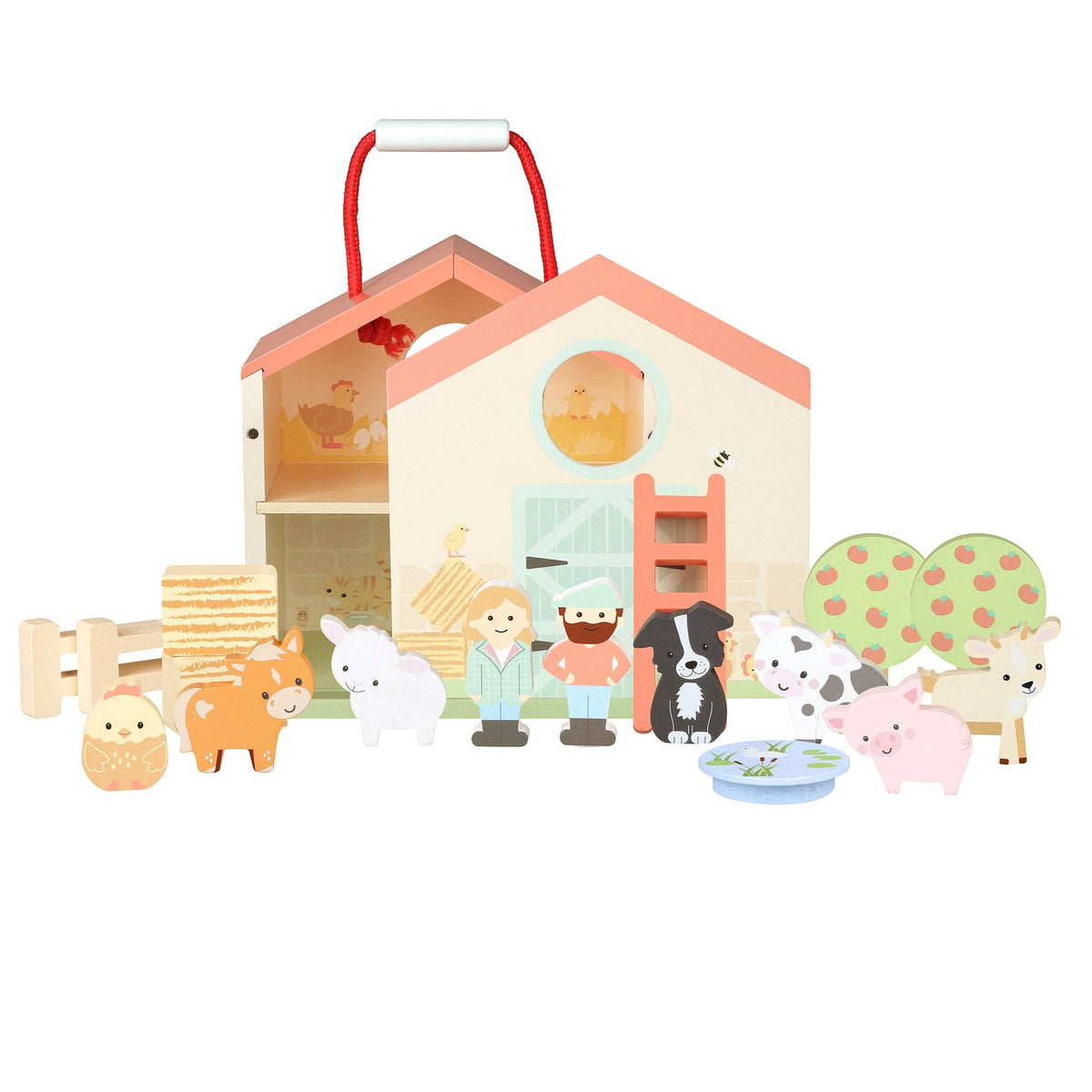 Farmyard Wooden Play Set from Orange Tree Toys