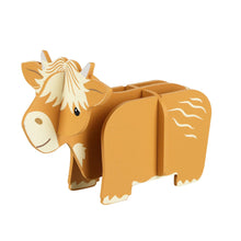 Highland Cow Wooden 3D Model from Orange Tree Toys