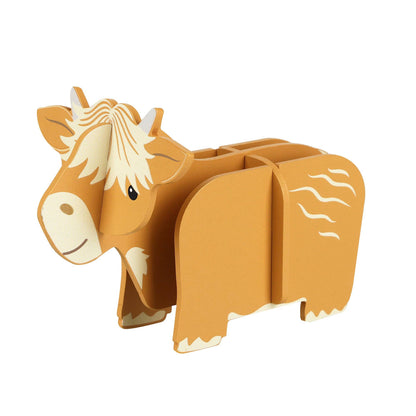 Highland Cow Wooden 3D Model from Orange Tree Toys
