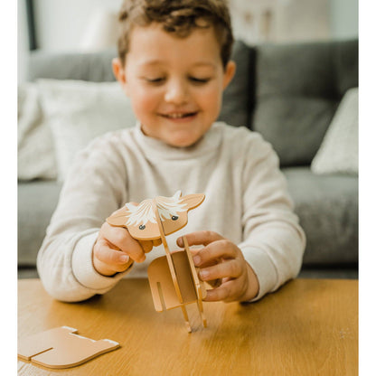 Highland Cow Wooden 3D Model from Orange Tree Toys