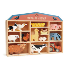 Farmyard Animals 13-Piece Wooden Playset from Tender Leaf Toys