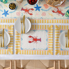 Brunch Stripes Lobster Set of 4 Indoor/Outdoor Placemats from Furn