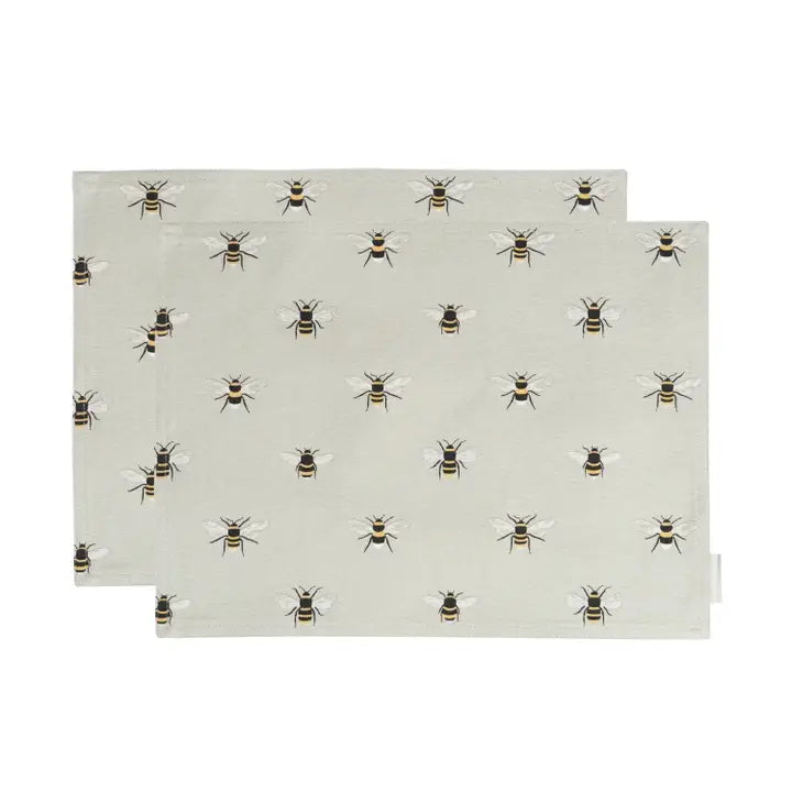 Bees Set of 2 Fabric Placemats by Sophie Allport