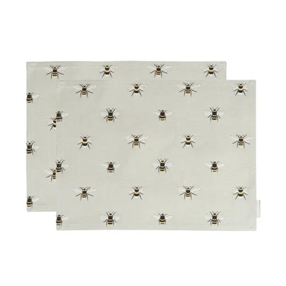 Bees Set of 2 Fabric Placemats by Sophie Allport