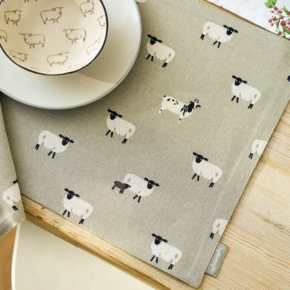 Sheep Set of 2 Fabric Placemats by Sophie Allport