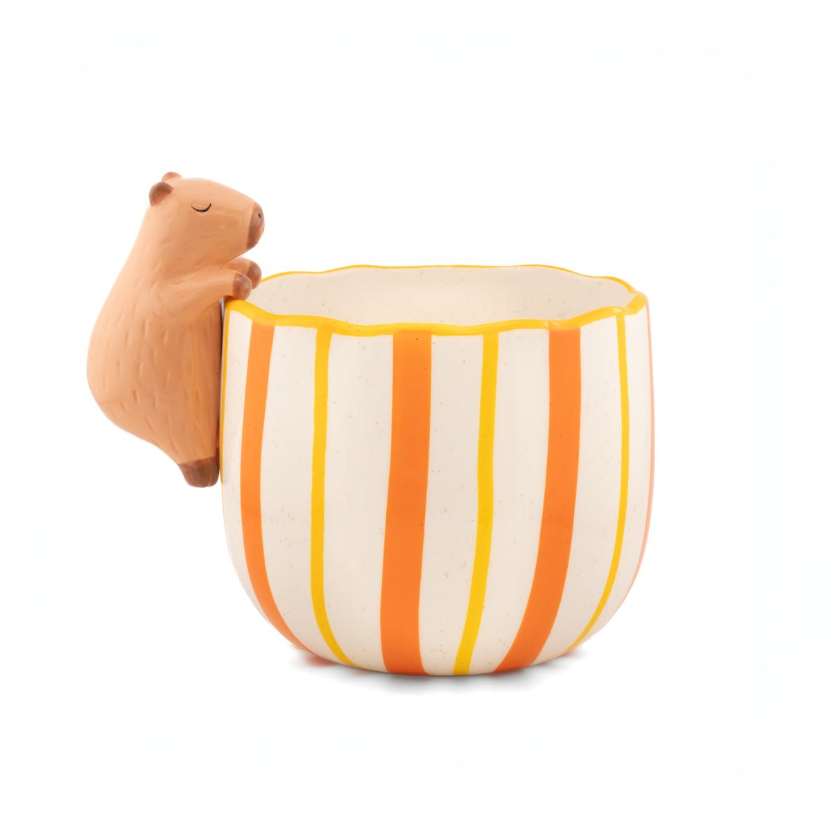 Peeking Capybara Porcelain Planter from Sass & Belle