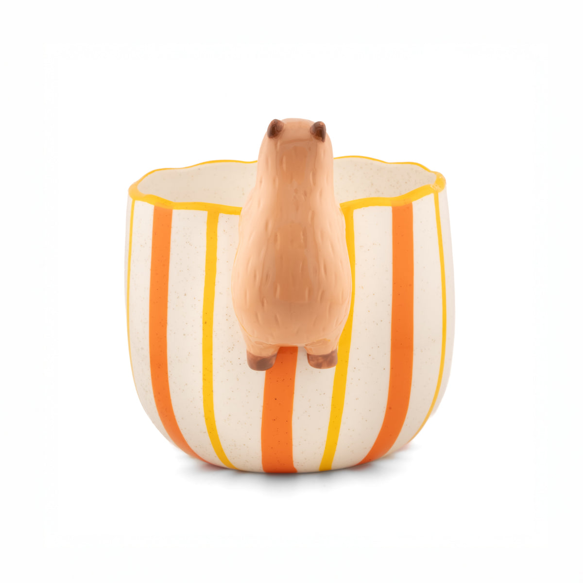 Peeking Capybara Porcelain Planter from Sass & Belle