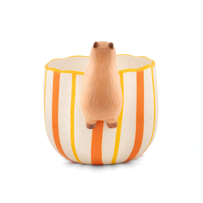 Peeking Capybara Porcelain Planter from Sass & Belle