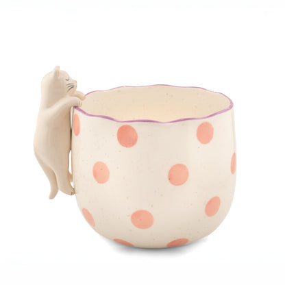 Peeking Cat Porcelain Planter from Sass & Belle