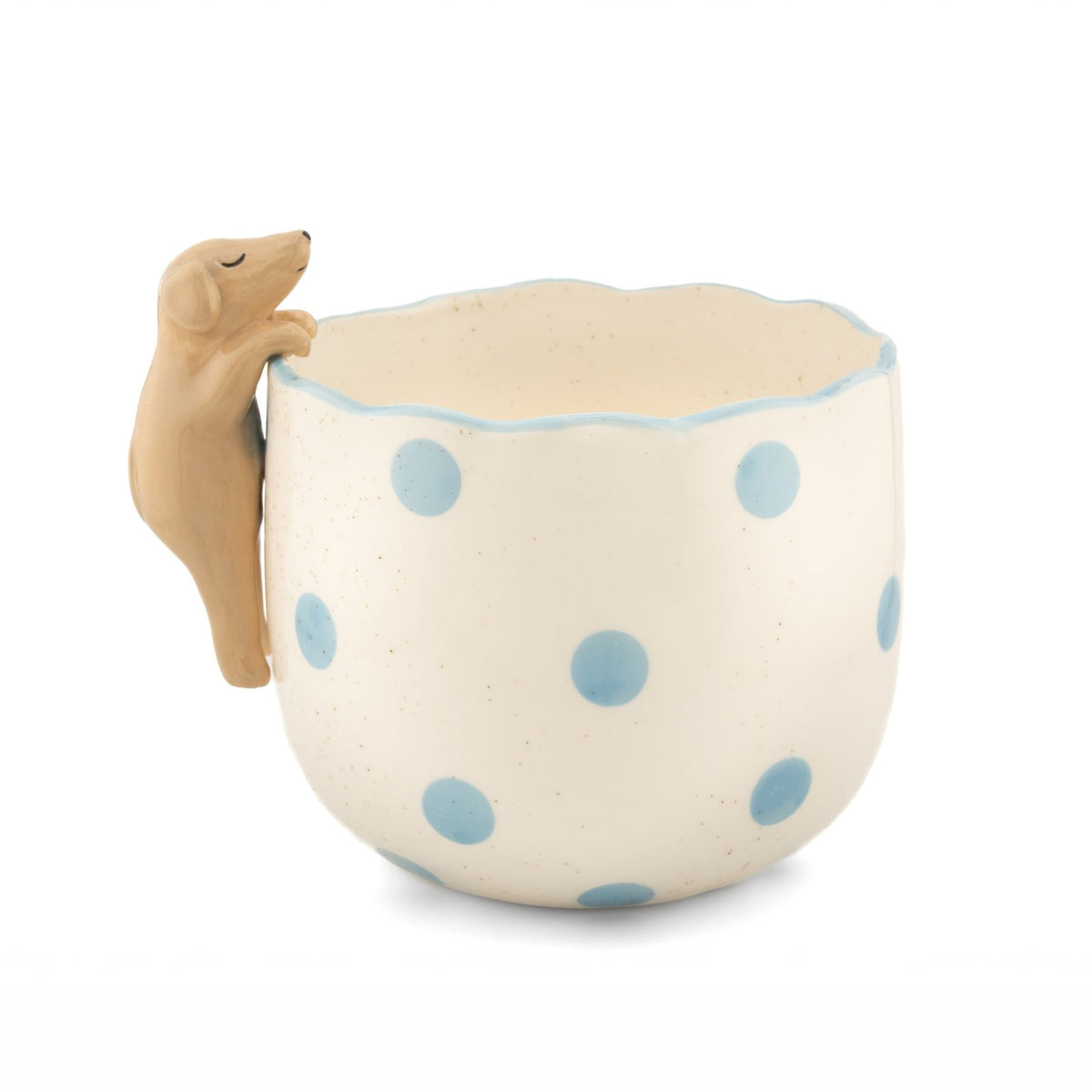 Peeking Dog Porcelain Planter from Sass & Belle