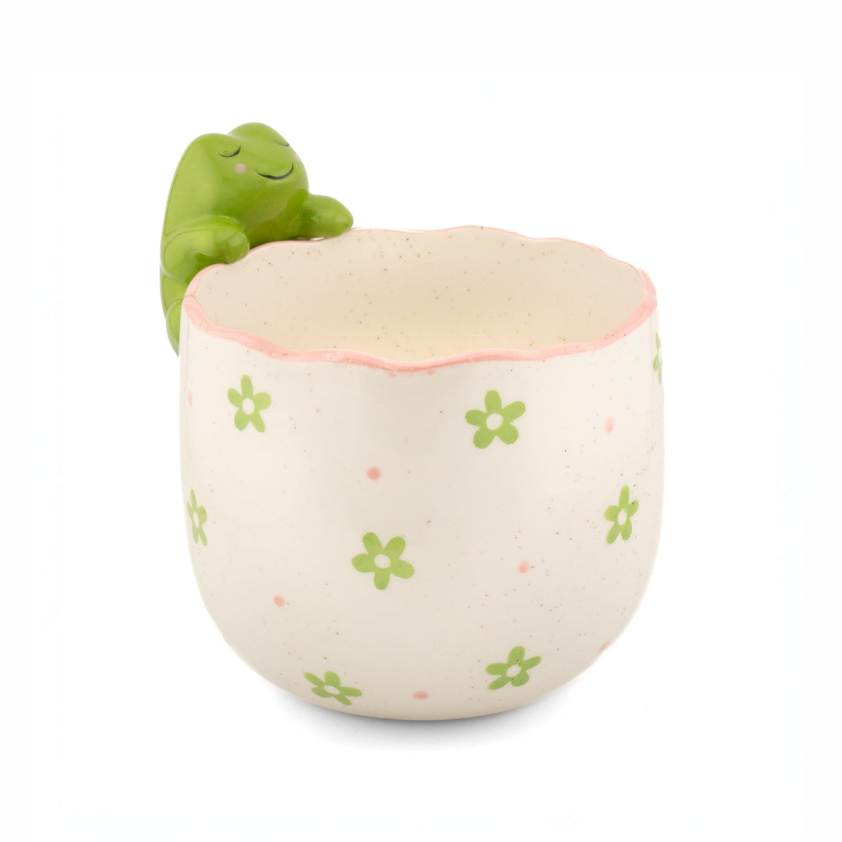 Peeking Frog Porcelain Planter from Sass & Belle
