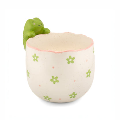 Peeking Frog Porcelain Planter from Sass & Belle
