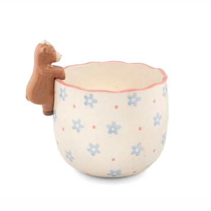 Peeking Goat Porcelain Planter from Sass & Belle
