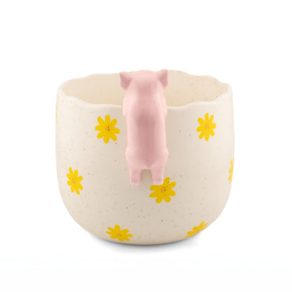 Peeking Pig Porcelain Planter from Sass & Belle