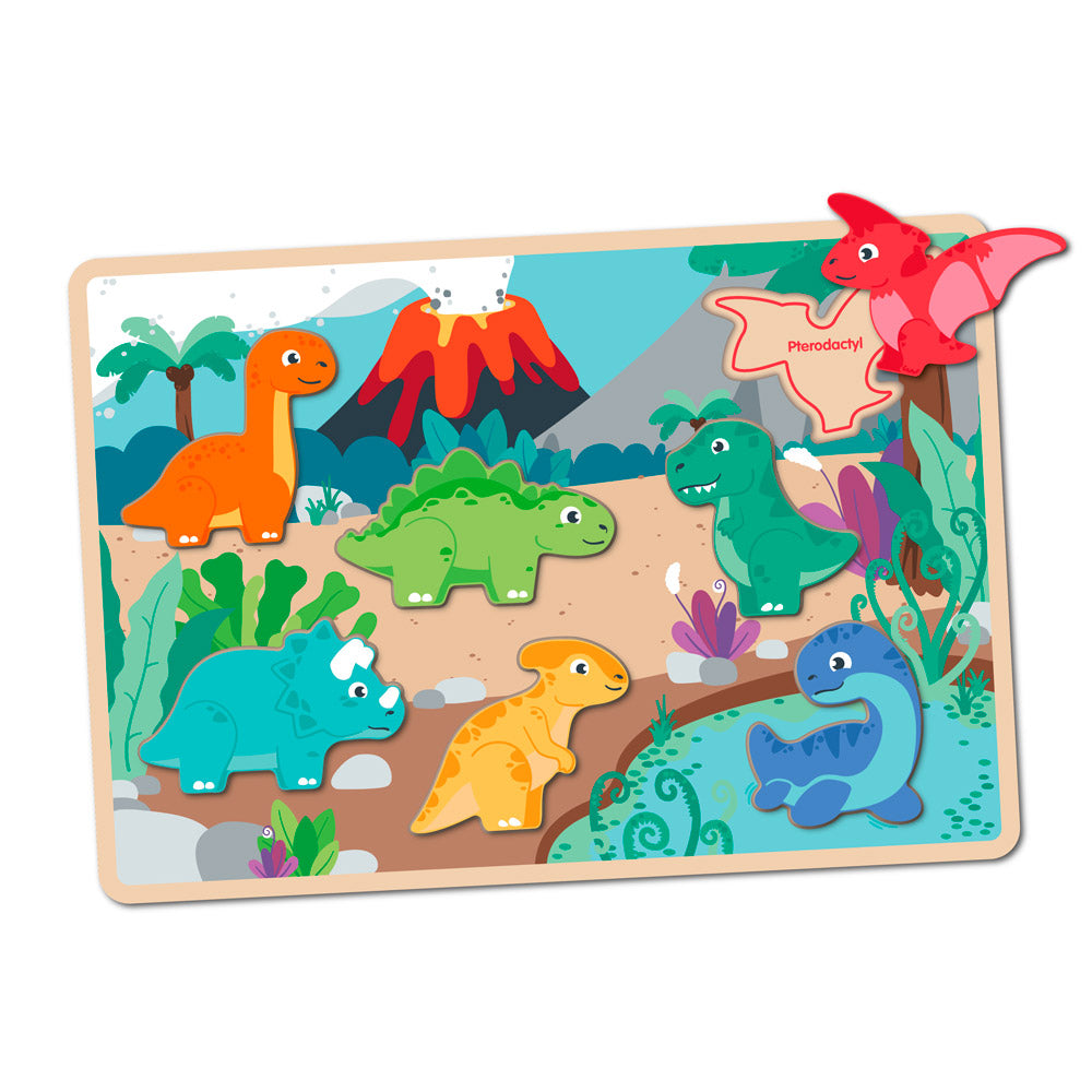 Dinosaur 7 Piece Chunky Puzzle from Jumini
