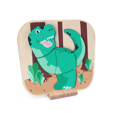 T-Rex 6 Piece Raised Wooden Puzzle from Jumini