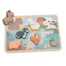 Farm 7 Piece Chunky Wooden Puzzle from Jumini