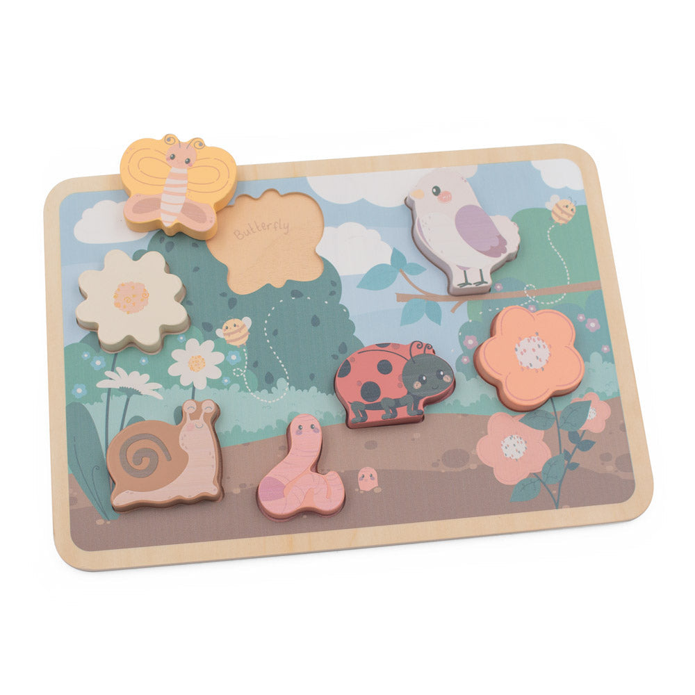 Garden 7 Piece Chunky Wooden Puzzle from Jumini