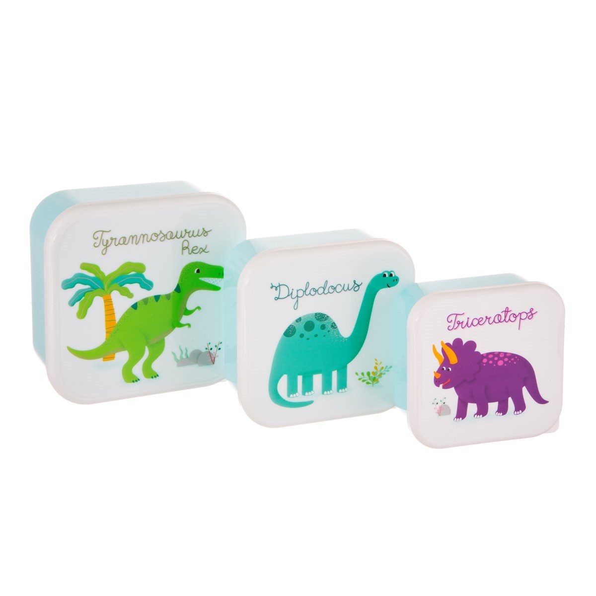 Roarsome Dinosaurs Set of 3 Snack Boxes from Sass & Belle