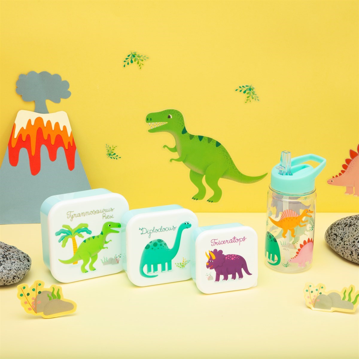 Roarsome Dinosaurs Set of 3 Snack Boxes from Sass & Belle