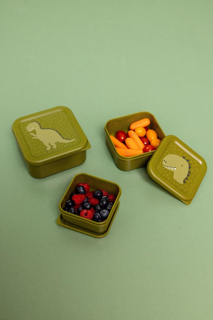 Mr Dino Set of 3 Nesting Snack Boxes from Trixie