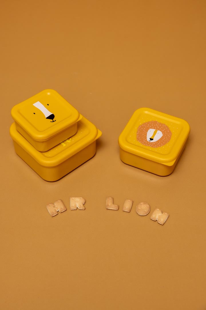 Mr Lion Set of 3 Nesting Snack Boxes from Trixie