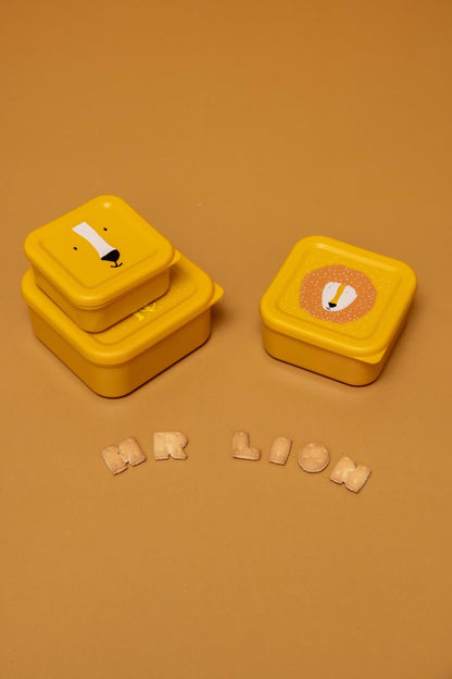 Mr Lion Set of 3 Nesting Snack Boxes from Trixie