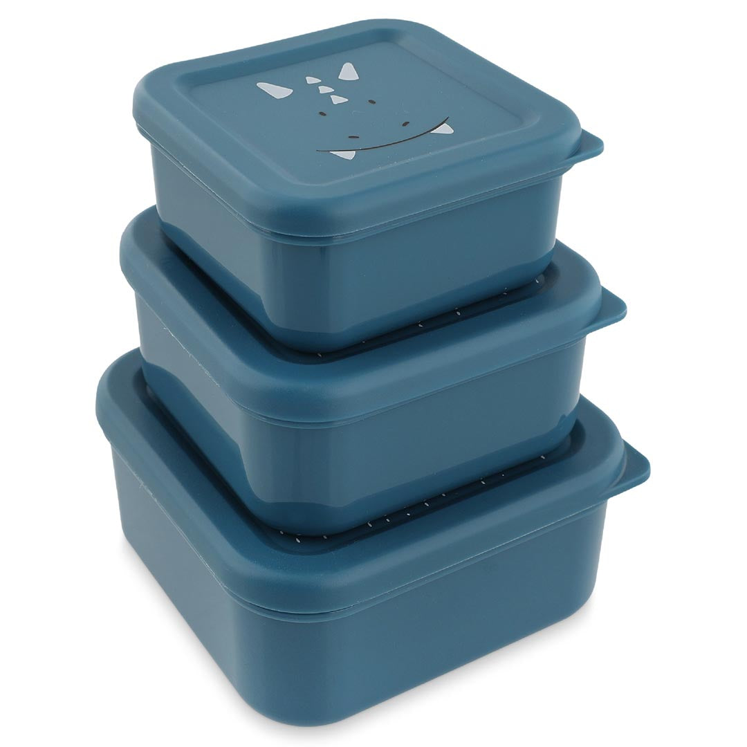 Mr Triceratops Set of 3 Nesting Snack Boxes from Trixie